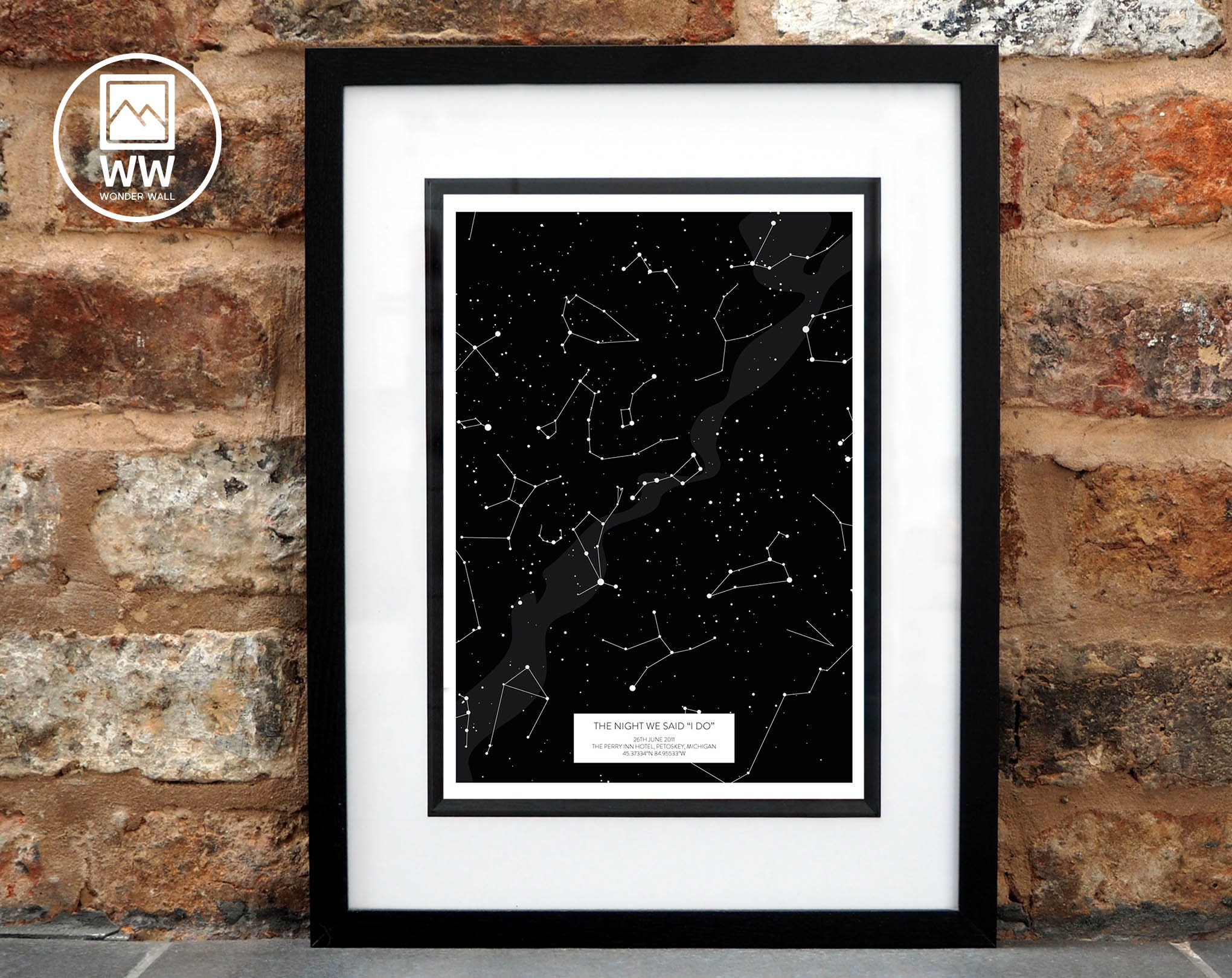 Custom Celestial Star Map Custom Sky Chart WHERE WE MET - Etsy UK