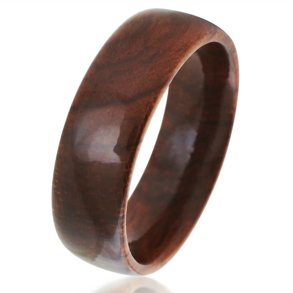 Handmade Hawaiian Koa Wood Ring | Wooden Wedding Band  |  Size 5-13 6mm 8mm | Comfort Fit Custom | Women's Ring | Men's Ring | Exotic Wood