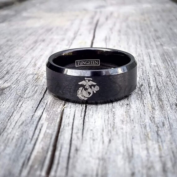 marine corps tungsten ring