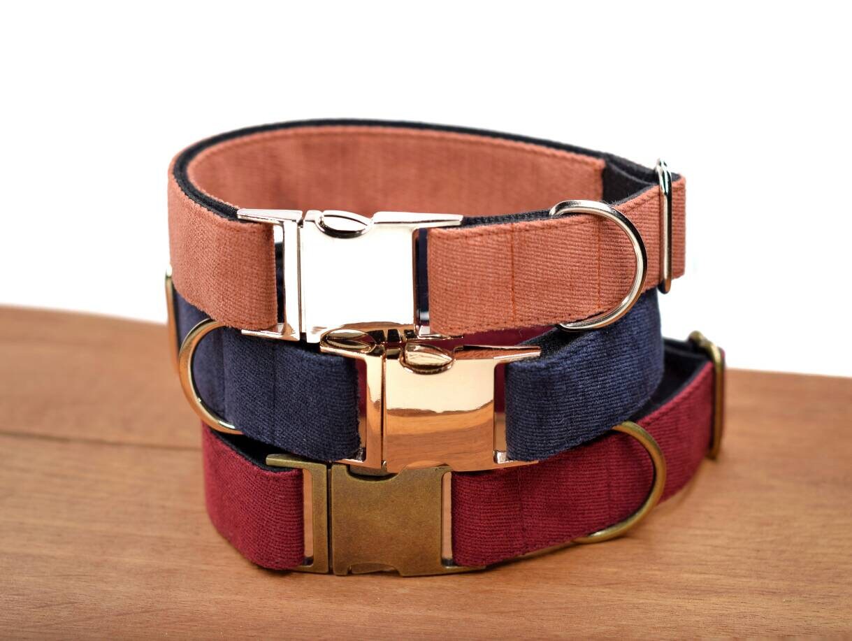 soft fabric dog collars