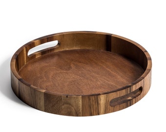 extra large round ottoman tray