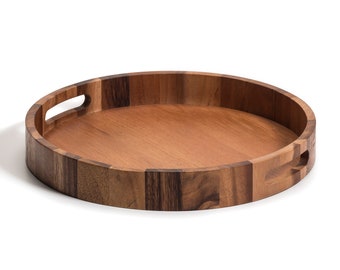 Round Wood Charcuterie/Serving Tray - 15"