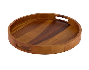 Round Serving Tray - 13" - Solid Bottom