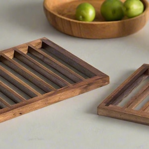 Trivets, set of 2 wood trivets