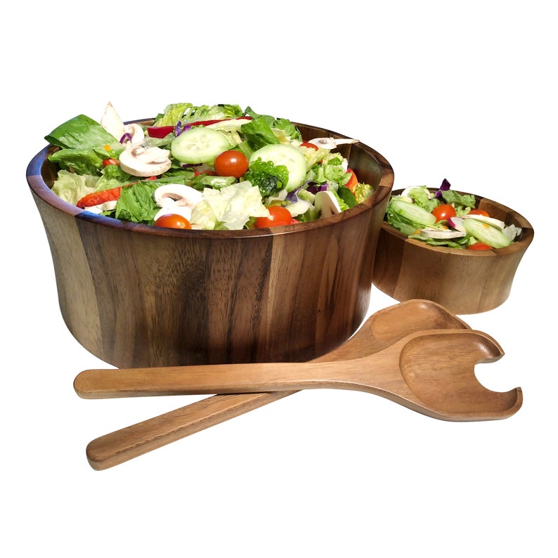 Kalmar Home Acacia Wood Salad Bowl