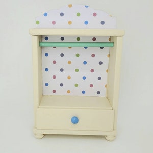Mouse size wardrobe, dollhouse furniture. Sweet for maileg, small dolls, and more.