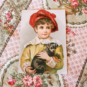 Tarjeta/postal eduardiana antigua. Efímera vintage.