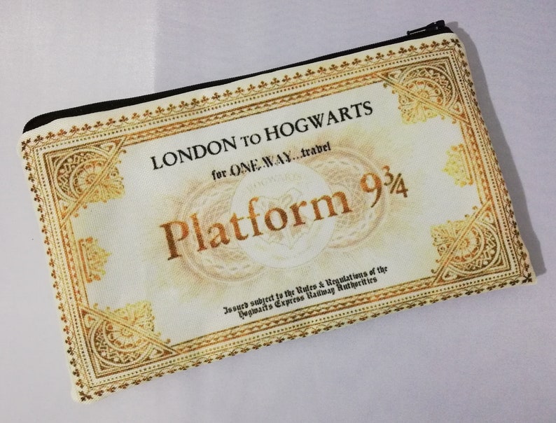 hogwarts express ticket Harry potter pencil case case image 2