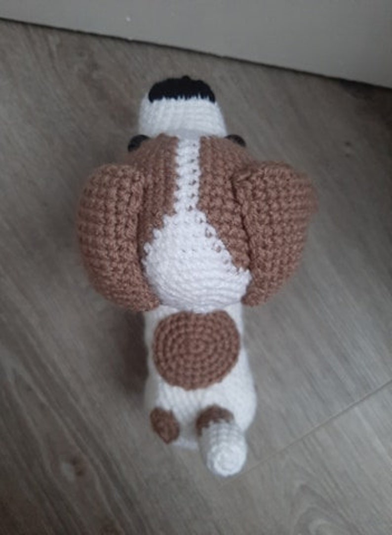 Cute Jack Russell Dog Amigurumi Crochet Pattern PDF tutorial with step by step photos and pictures image 7