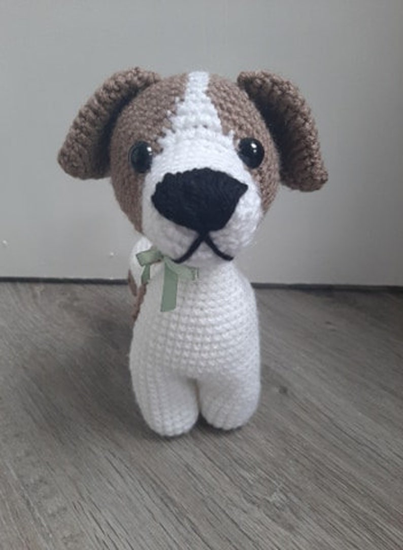 Cute Jack Russell Dog Amigurumi Crochet Pattern PDF tutorial with step by step photos and pictures image 3