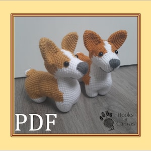 Cute Corgi Dog Amigurumi Crochet Pattern PDF tutorial with step by step photos and pictures image 8