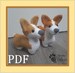 Cute Corgi Dog Amigurumi Crochet Pattern - PDF tutorial with step by step photos and pictures 