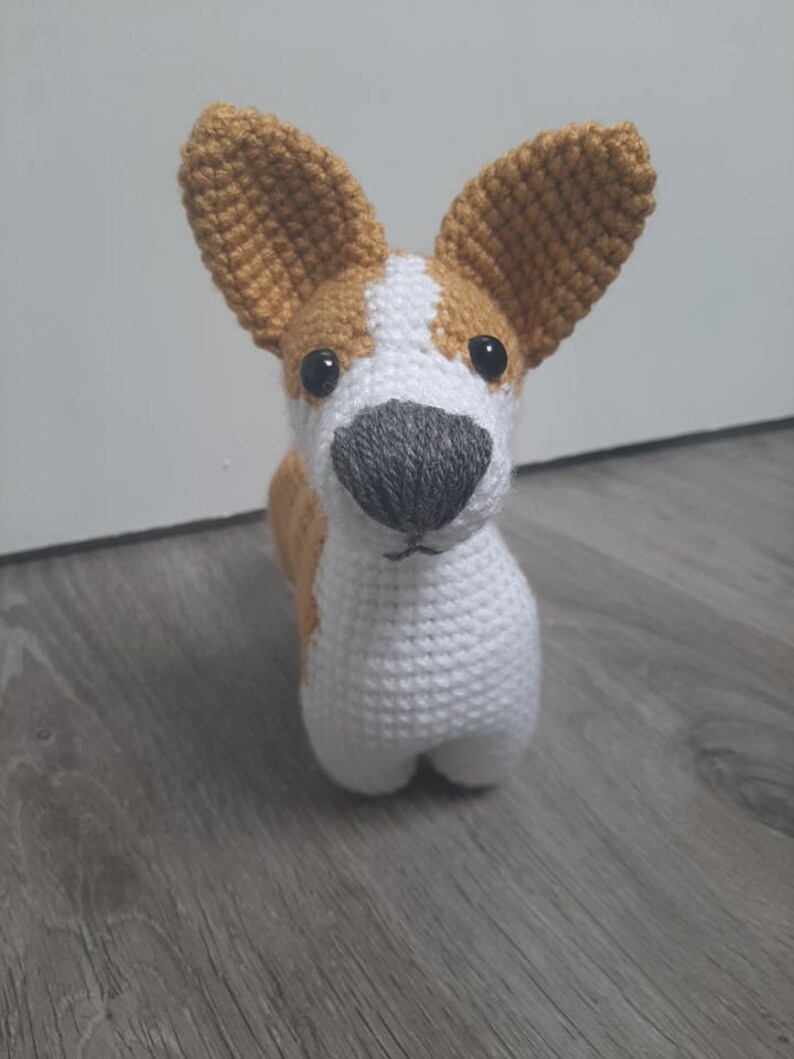 Cute Corgi Dog Amigurumi Crochet Pattern PDF tutorial with step by step photos and pictures image 4