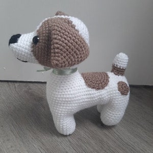 Cute Jack Russell Dog Amigurumi Crochet Pattern PDF tutorial with step by step photos and pictures image 5