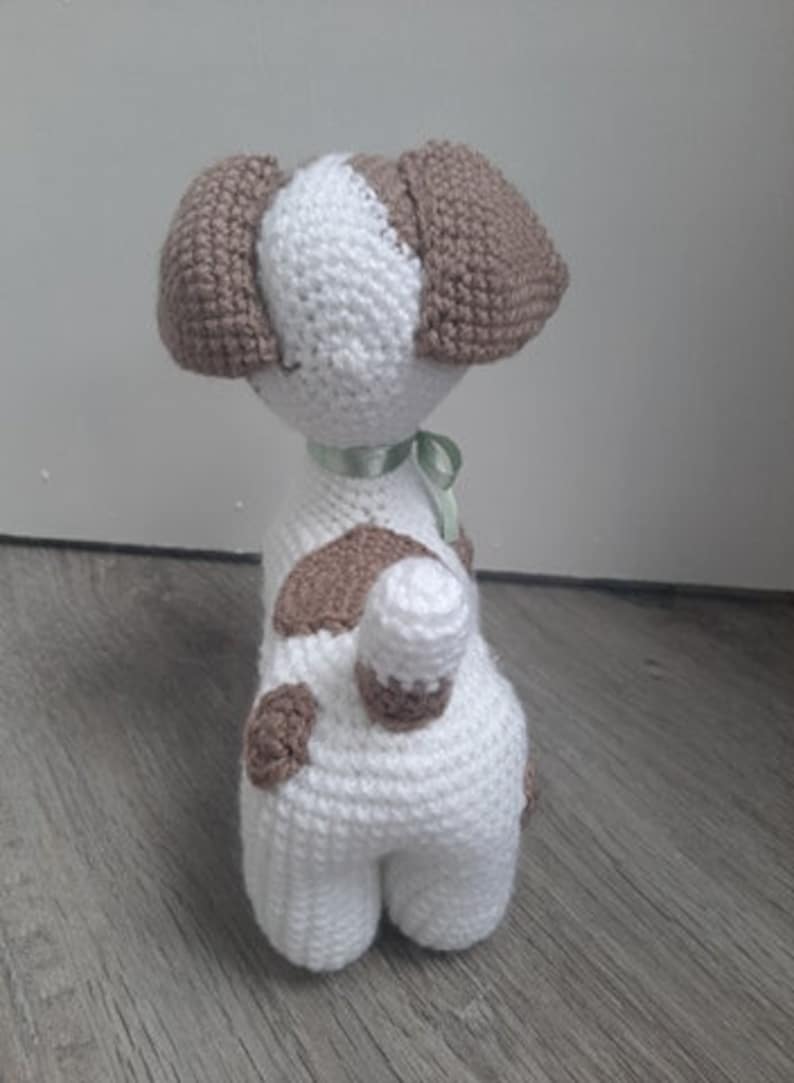 Cute Jack Russell Dog Amigurumi Crochet Pattern PDF tutorial with step by step photos and pictures image 6