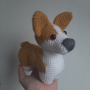Cute Corgi Dog Amigurumi Crochet Pattern PDF tutorial with step by step photos and pictures image 6