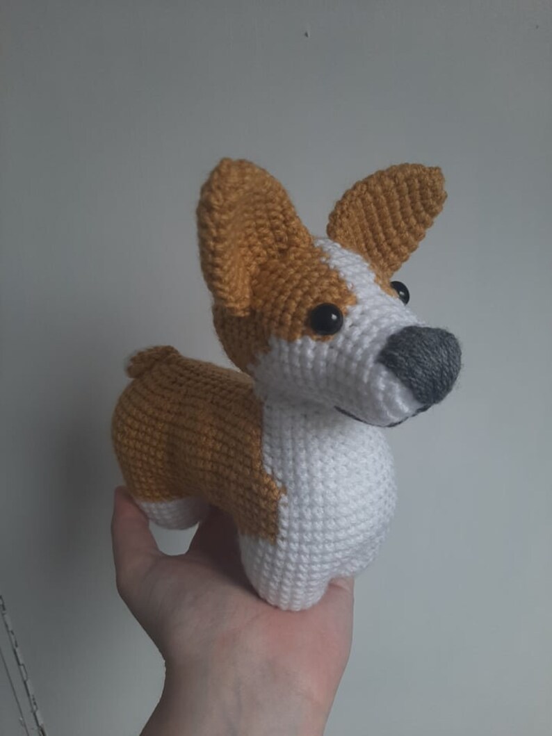 Cute Corgi Dog Amigurumi Crochet Pattern PDF tutorial with step by step photos and pictures image 6