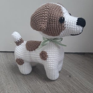 Cute Jack Russell Dog Amigurumi Crochet Pattern PDF tutorial with step by step photos and pictures image 4