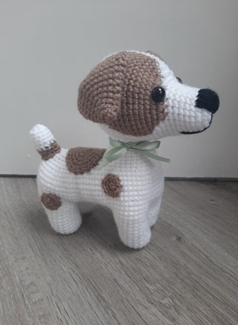 Cute Jack Russell Dog Amigurumi Crochet Pattern PDF tutorial with step by step photos and pictures image 4