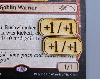 Magic the Gathering +1/+1 Counters: Baltic Birch, Small/Large Sizes