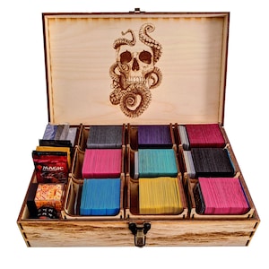Ultimative Commander Deck Box - Gigantisches Octopus Theme! Passend für 9 Commander Decks und Zubehör! | EDH | Piraten gegen Seeungeheuer | Leviathan