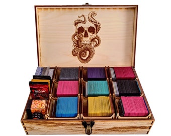 Ultimate Commander Deck Box - Gigantic Octopus Theme! Fits 9 Commander Decks and accessories! | EDH | Pirates vs Sea Monsters | Leviathan