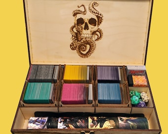 Kraken MTG Commander Deck Box: Holds 6 Decks & Playmat