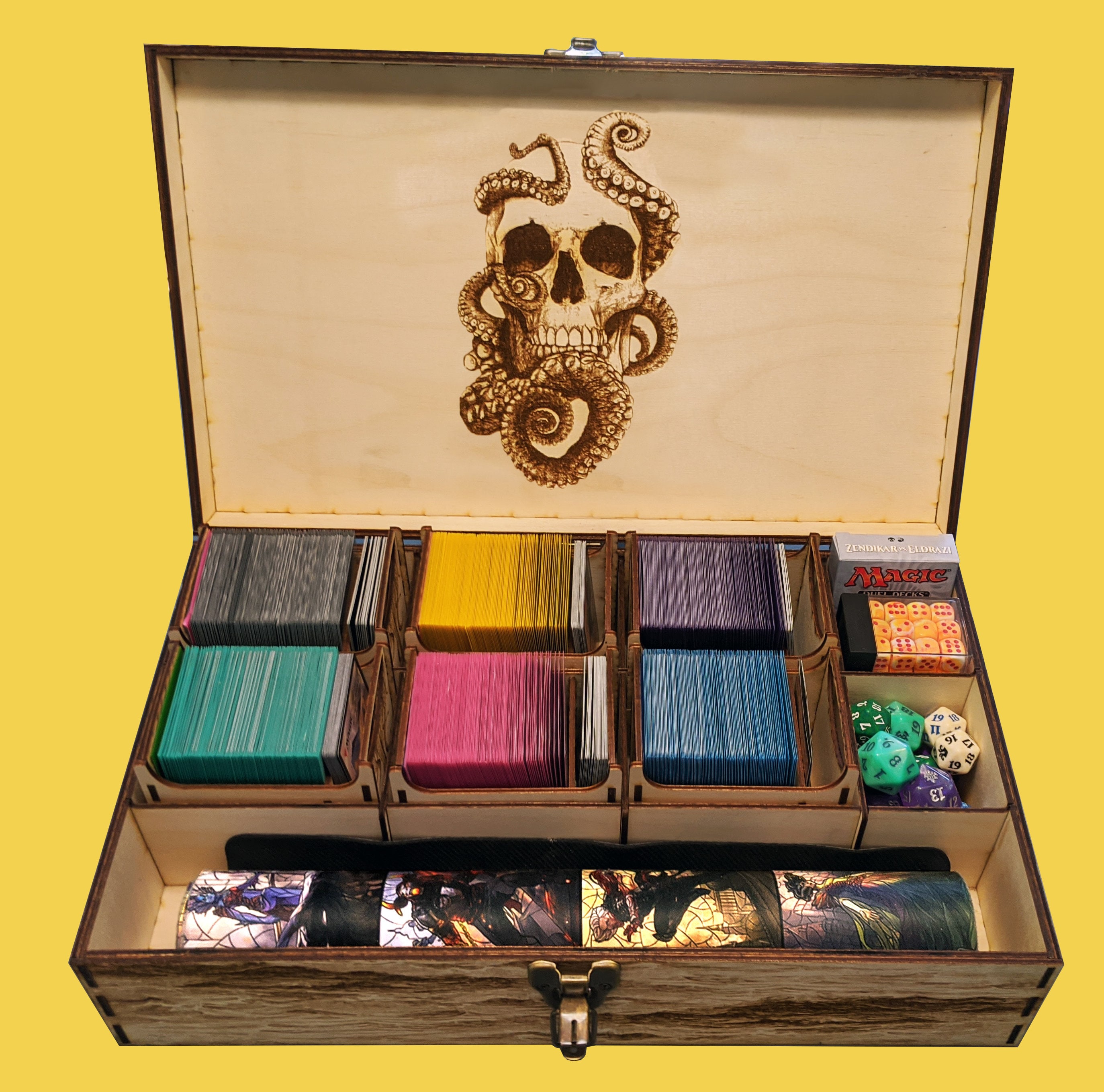Magic: The Gathering Commander ボックス Commander Deck Box With Integrated Command Zone- MTG Card
