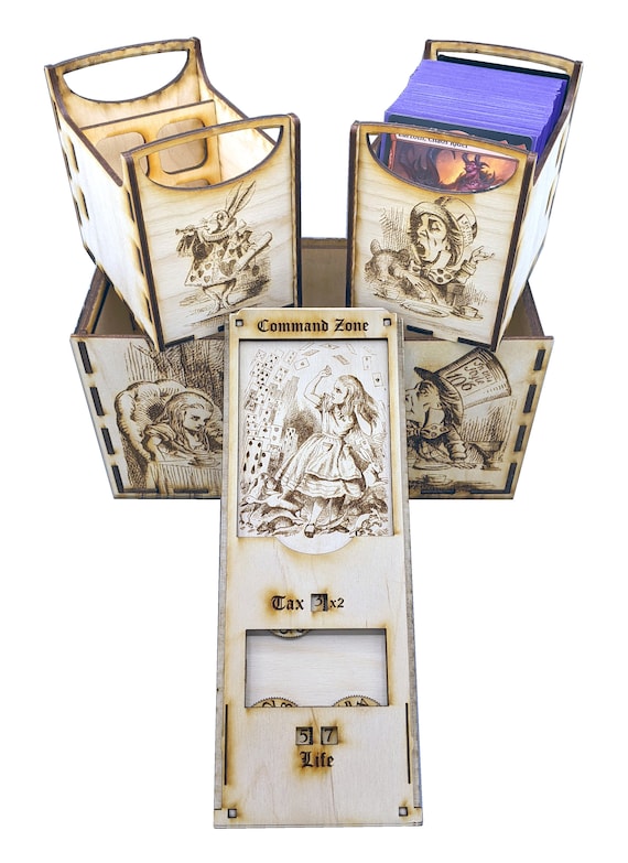 Alice in Wonderland Commander Deck Box With Command Zone