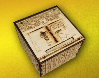 Egyptian Anubis Deck Box: Magic the Gathering Card Storage with Life Counter