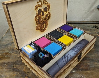 Kraken MTG Commander Deck Box: Holds 6 Decks & Playmat - Etsy