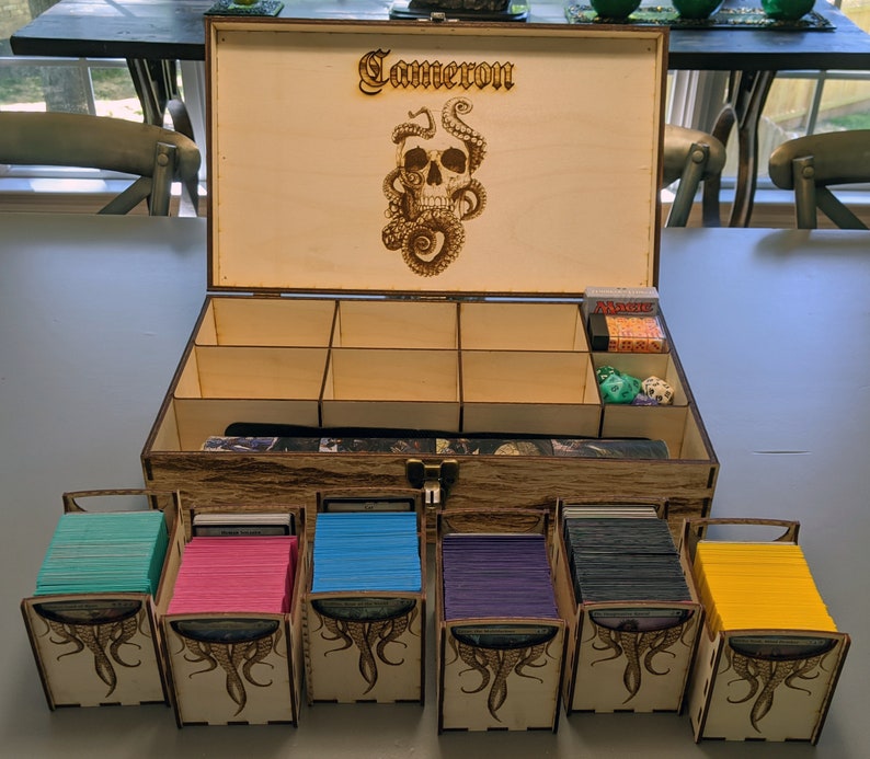 Ultimate Commander Deck Box Kraken Theme Fits SIX EDH Etsy