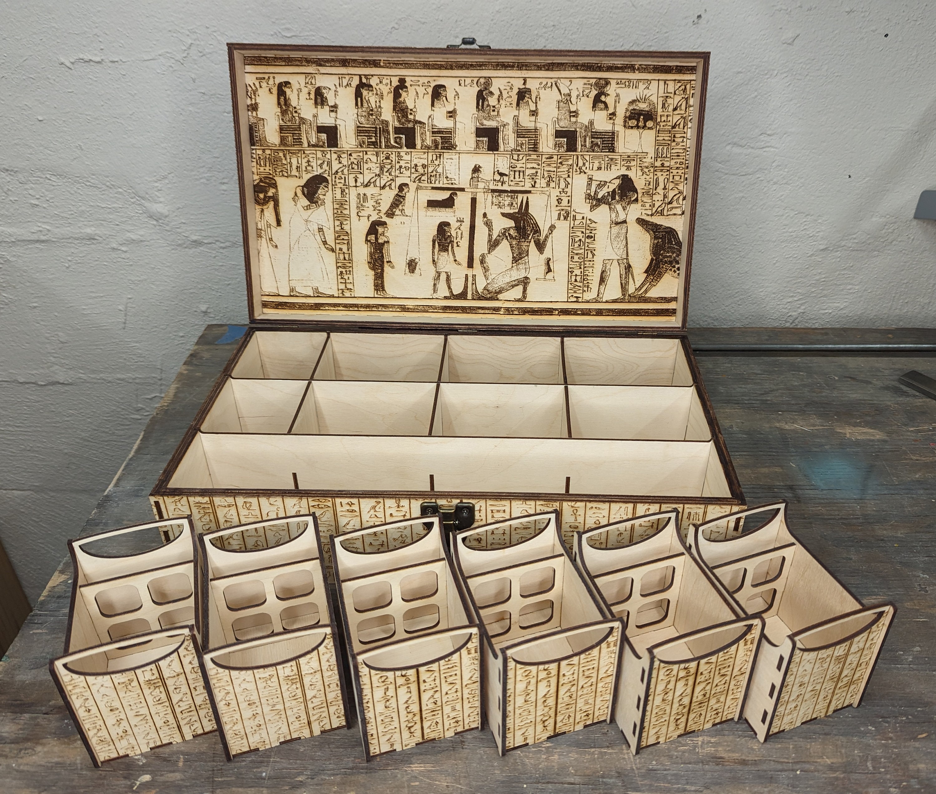 Ultimate Commander Deck Box - Egyptian Book of the Dead Theme! Fits SIX EDH Decks, Playmat, and More! | Hieroglyphics | Ankh | Anubis - Etsy Ultimate Commander Deck Box - Egyptian Book of the Dead Theme! Fits SIX EDH Decks, Playmat, and More! | Hieroglyphics | Ankh | Anubis - Etsy