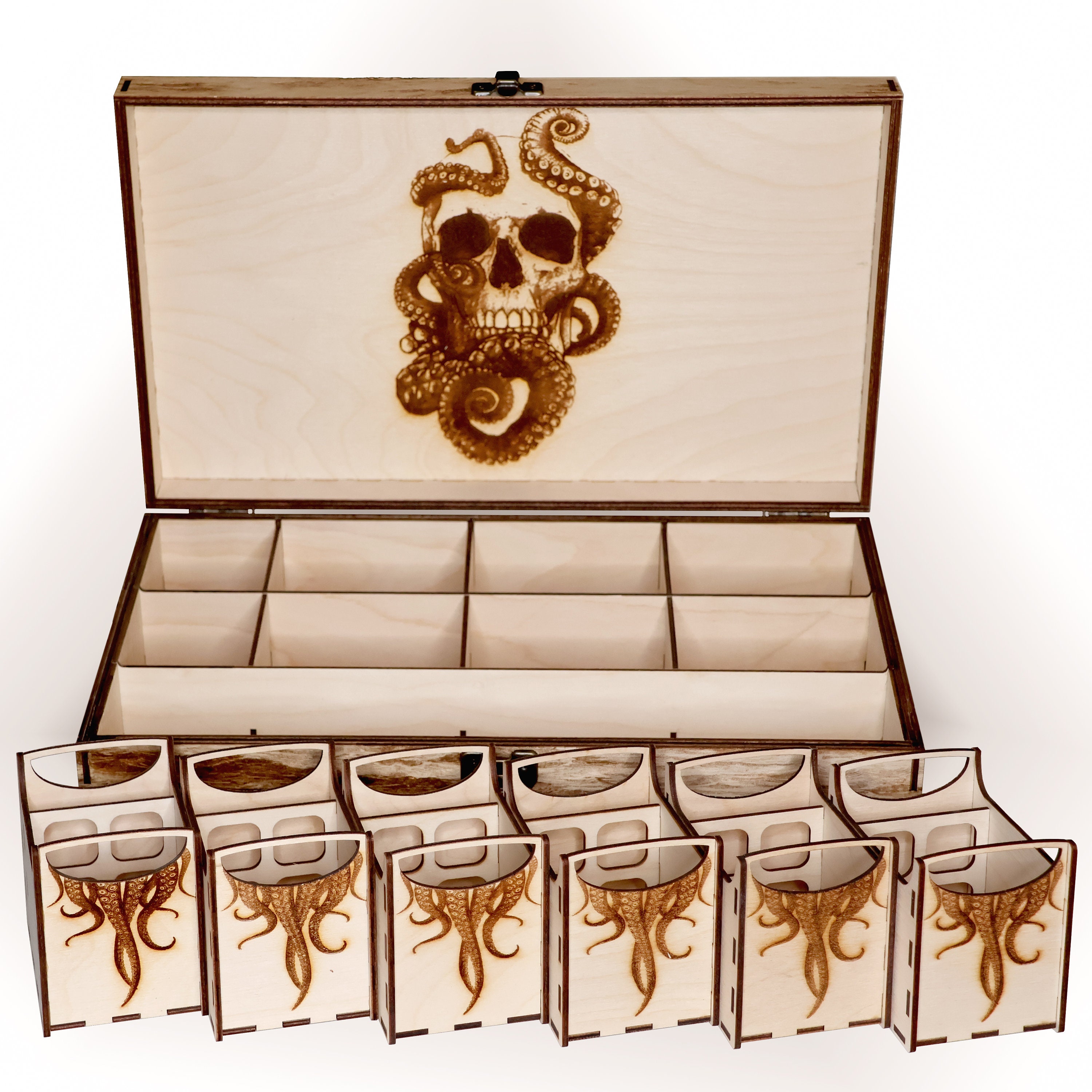 Kraken MTG Commander Deck Box: Holds 6 Decks & Playmat - Etsy