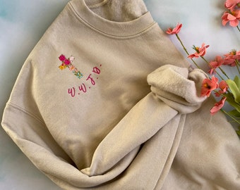 Christian Embroidered Sweatshirt, Embroidered Sweatshirt with Cross, Easter outfit