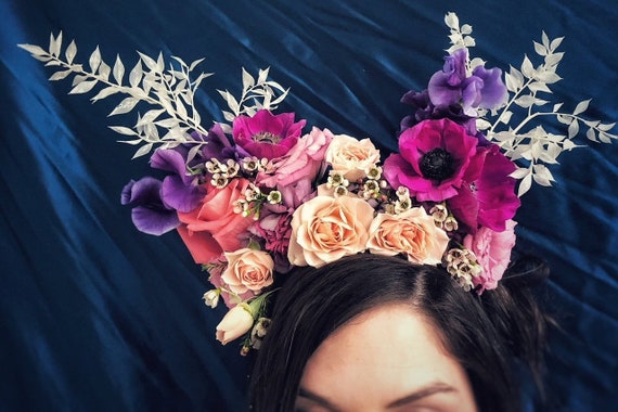 real flower crown