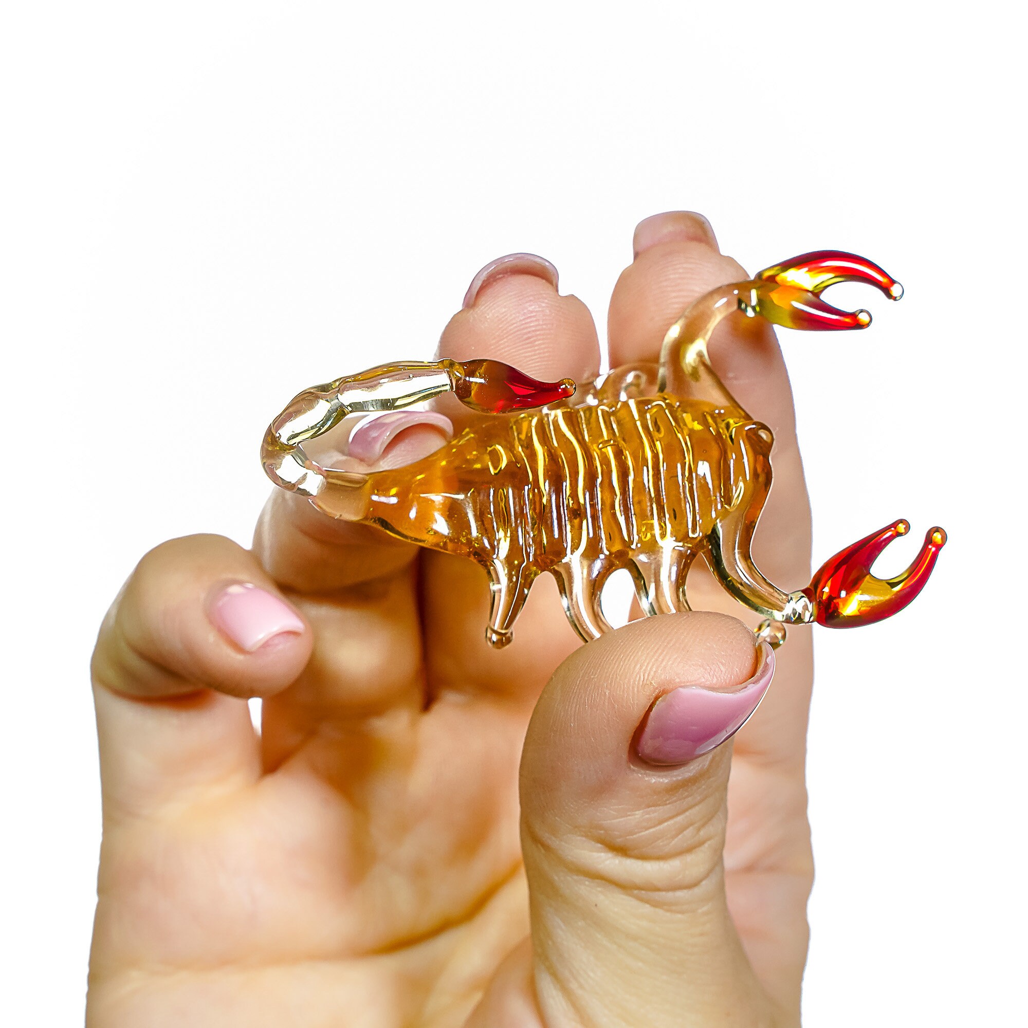 Glass Scorpion Figure / Art Glass Scorpion / Animal Glass Etsy