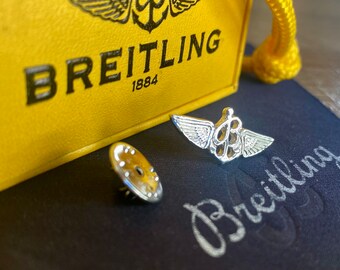 Pince à cravate/ épinglette BREITLING F14-S, argent sterling 925