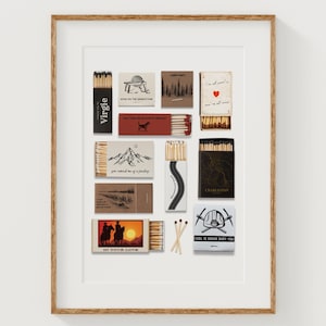 Arte de caja de cerillas de Tyler Childers / Decoración de pared con caja de cerillas Descarga instantánea / Impresión digital de Tyler Childers / Arte lírico de Tyler Childers