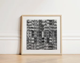 Photo Strip Collage Template: Custom Wall Art Gift (Canva Template)