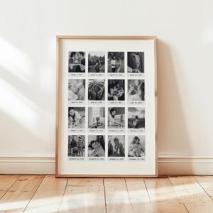 Polaroid Mini Wohnkultur Wand Kunst Druck Personalisiertes Geschenk für Freunde Familie Lieben Geschenk Benutzerdefinierte Wandkunst Benutzerdefinierte Polaroid Canva Vorlage