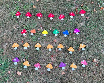 Felt Mushroom Garland