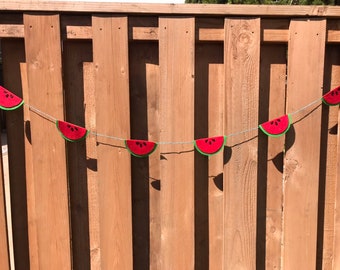 Felt Watermelon Garland