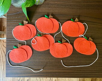 Felt Pumpkin Garland