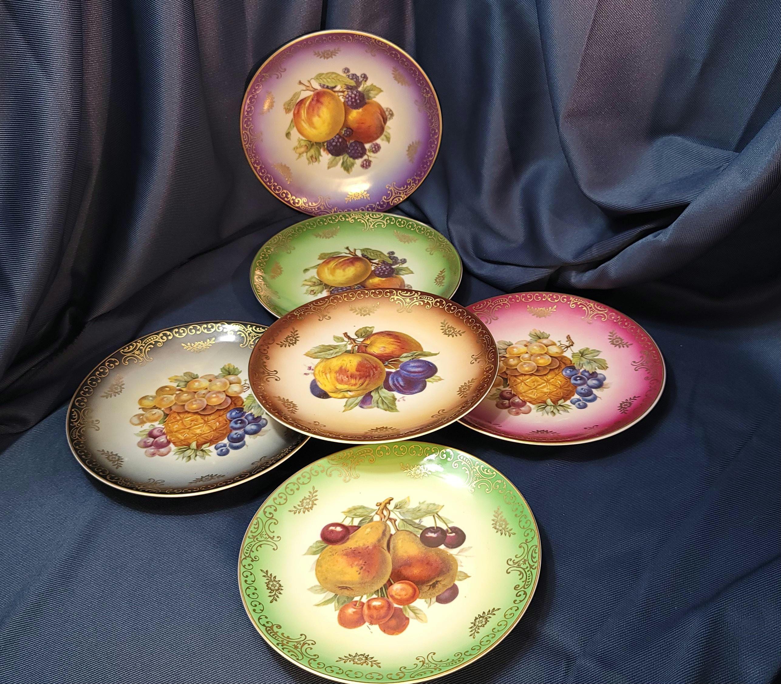 Gold fruit plates - Etsy 日本