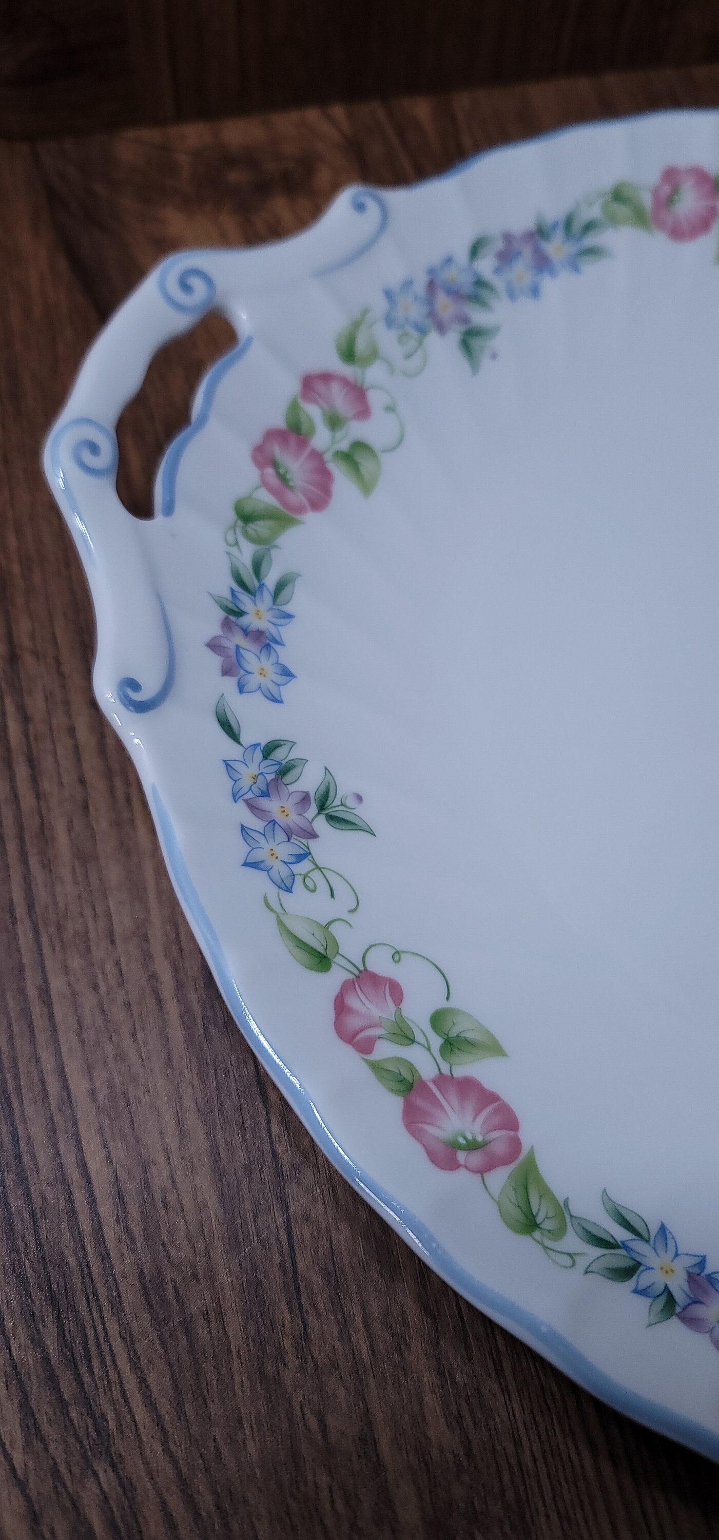 VTG - Royal Worcester - English Garden (blue) - Fine Bone China