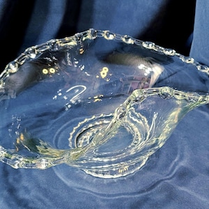 VTG- Orchard Glass- USA - MCM Richelieu Glass Banana Boat - Glass Centerpiece Bowl- 1954