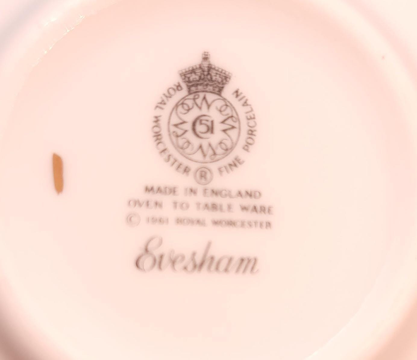 VTG - ロイヤルウースター - イヴシャムゴールド - 小物皿 2 個セット