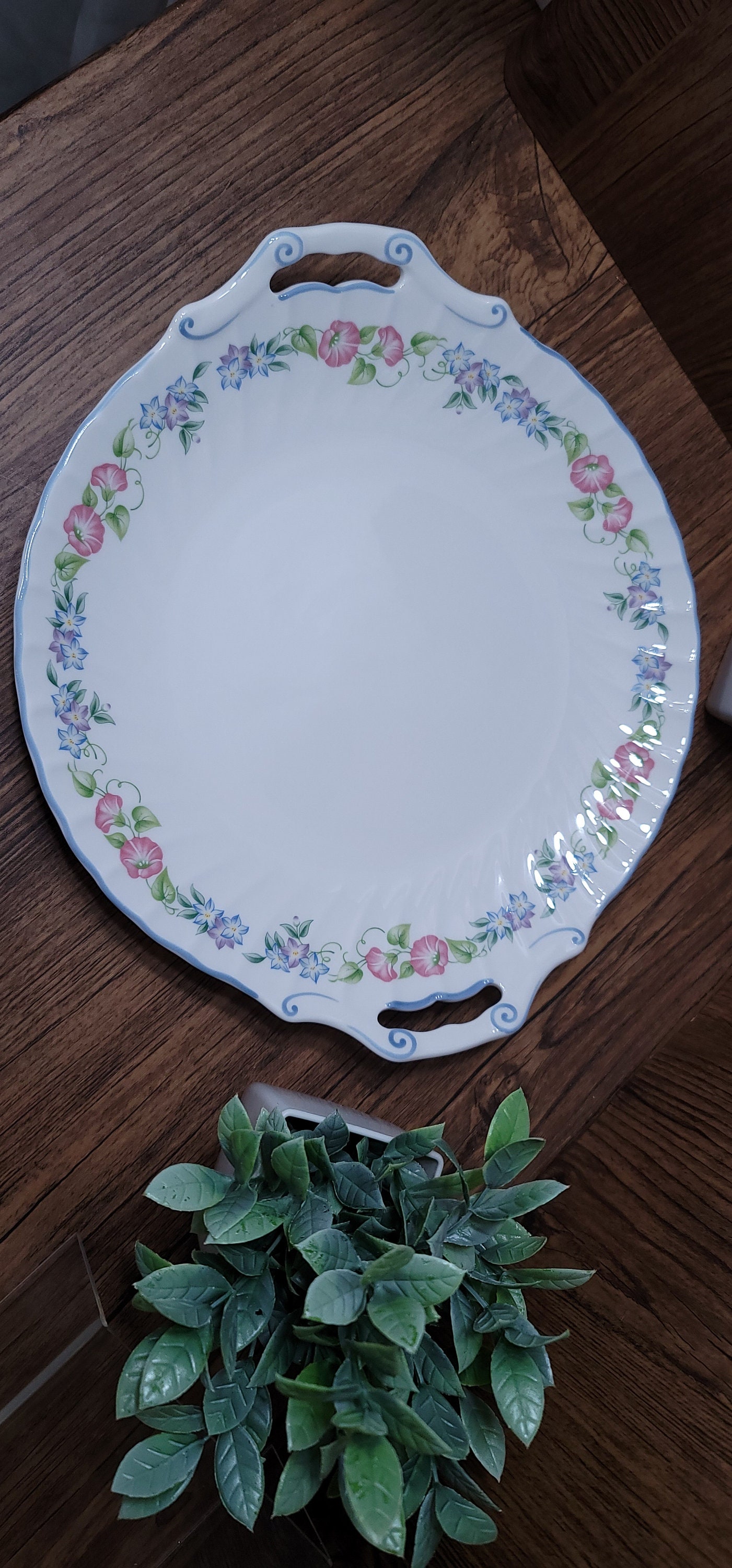 VTG - Royal Worcester - English Garden (blue) - Fine Bone China