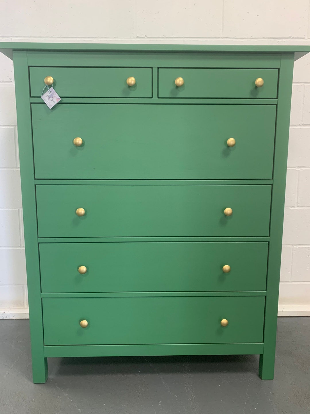 Large Chest of Drawers Painted Bespoke Stencilled Etsy Italia
